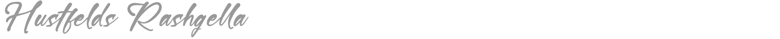 Hustfelds Rashgella font preview